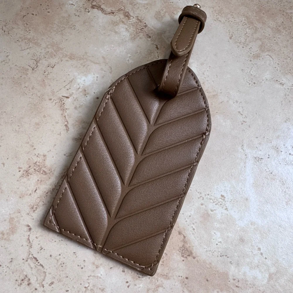David Yurman Leather Luggage Tag